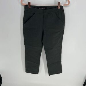 Ter Et Bantine Woven Womens Dark Gray Pleat Front Cropped Trouser Dress Pant 8